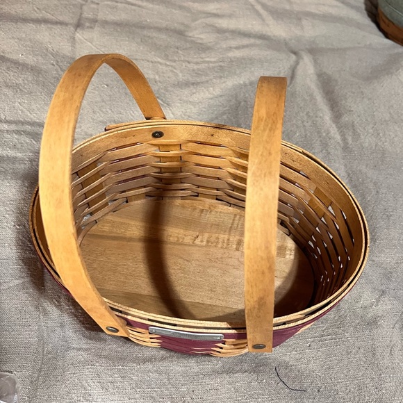 Longaberger 2007 Sweets Treats Red Basket Combo with Extra Christmas Knob, EUC - Picture 7 of 15